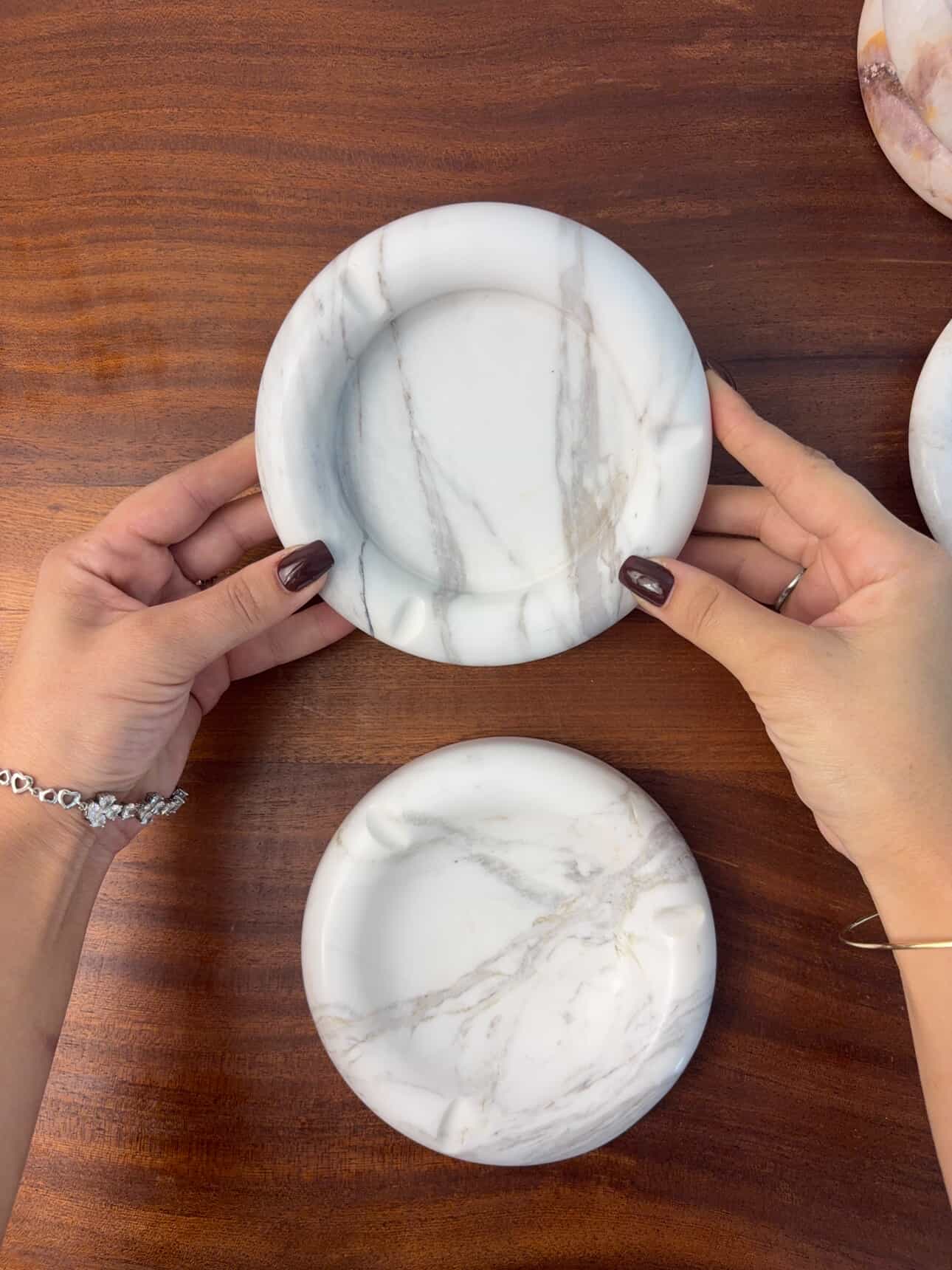 Cendrier en Marbre Blanc De SKIKDA