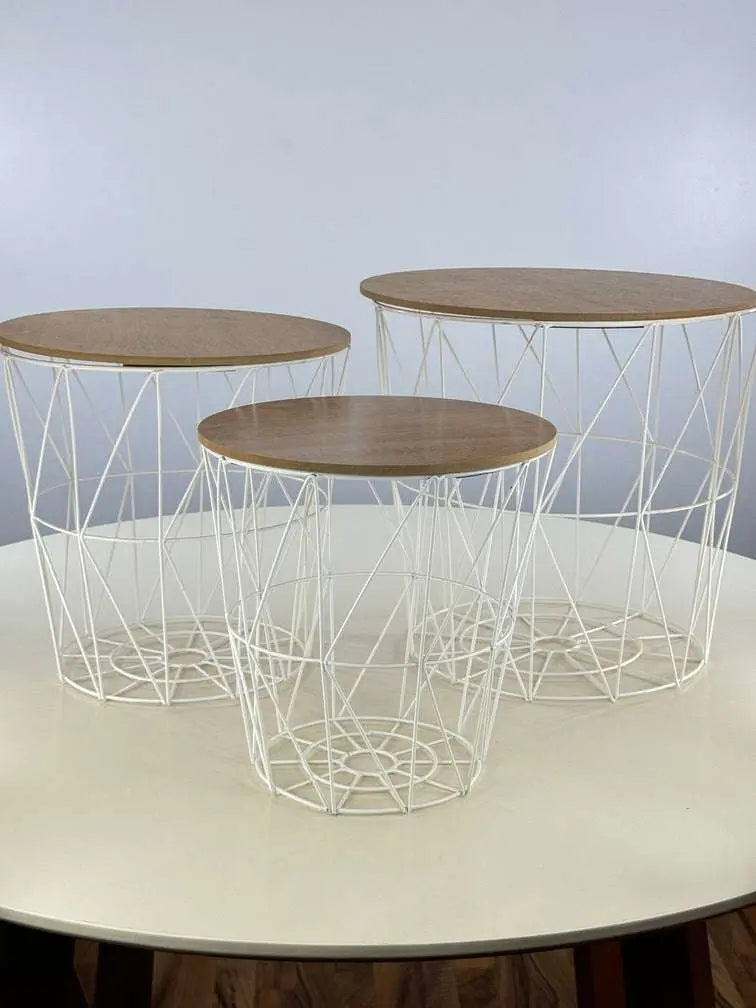 table de coin 3 pieces Bol brillant